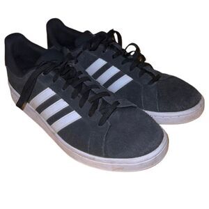 Vintage 70s Looking Suede Adidas Three Stripe Sneakers Men size 12